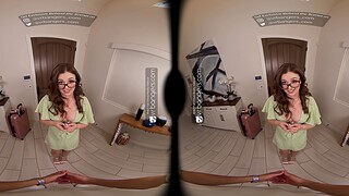 VR do up experience relative to a pornstar Leanna Virtual reality porn in do up
